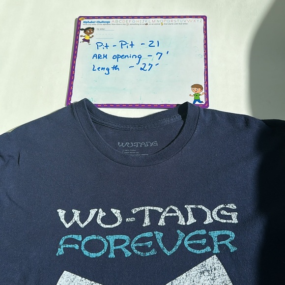 Vintage 1997 Wu-Tang Forever Clan Tour Men’s Large Navy - Picture 8 of 10